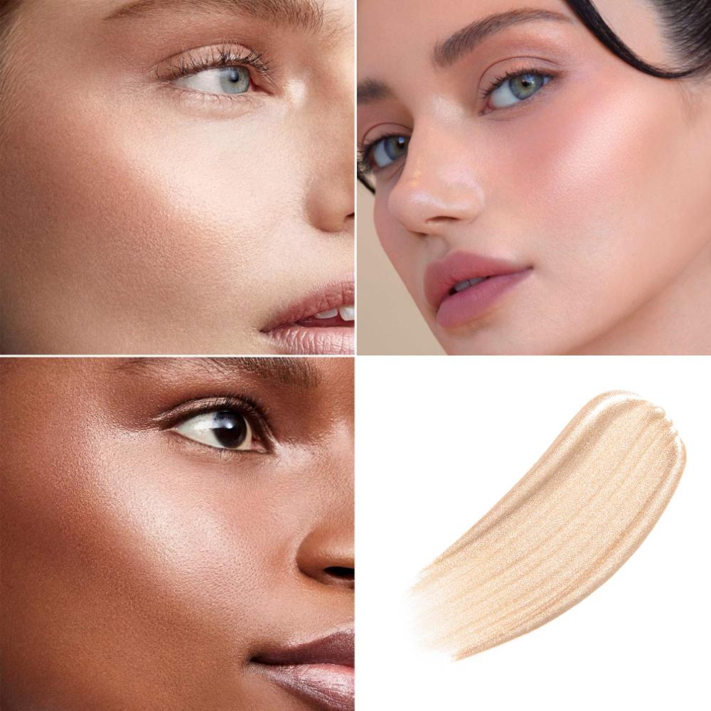 PHOFAY Highlight & Glow Beauty Wand 15 ml Creamy Liquid Highlighter with Light-Reflecting Pigments Silky Soft Shiny