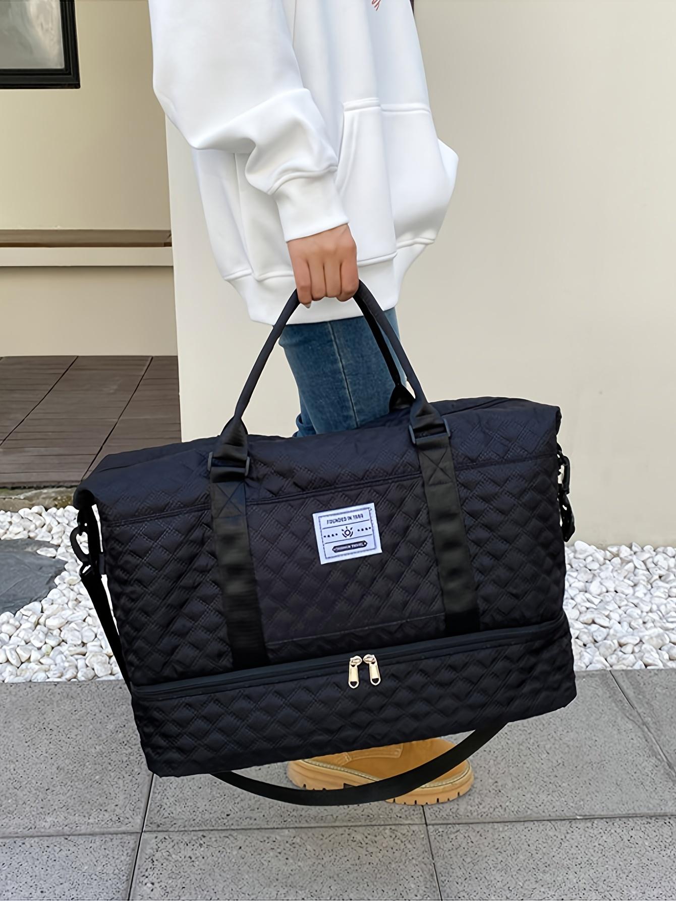 Travel Bag Set, Women's Weekend Bag with Shoulder Strap, Overnight Bag with Shoe Compartment, Yoga Gym Bag with Wet Pocket and Shoe Pocket, Pre and Postpartum Hospital Bag, Business Sports Bag Set