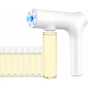 Nano Blue Light Deodorizer Spray Refill(8 * 120ml),Pet & Home Odor Eliminator |   Bio-Enzyme Odor Control, For Dog & Cat Urine, Litter Box, Carpets, Trash Bins & Car Interiors, Safe for People & Pets