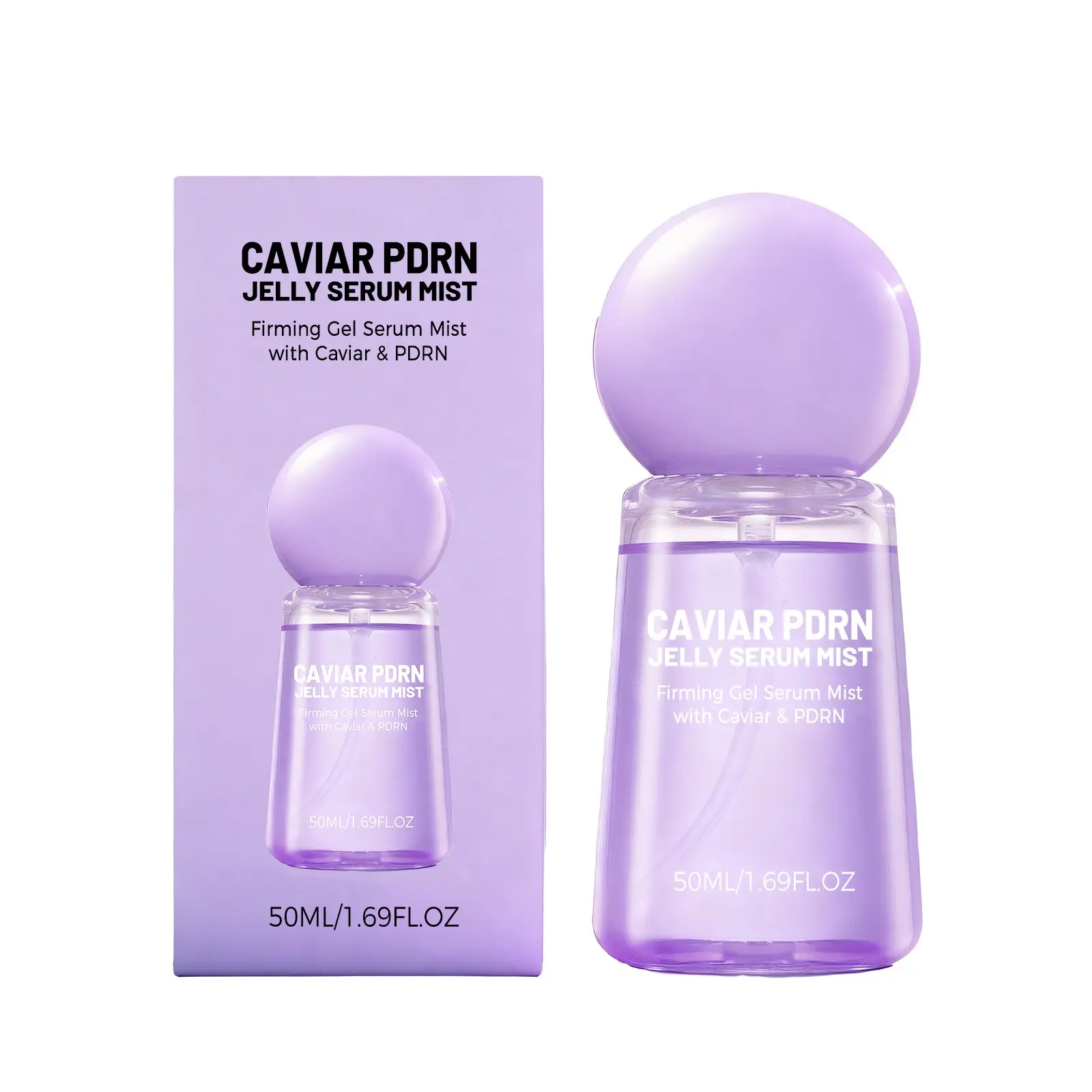 Caviar Jelly Essence Spray, Lightweight Texture Gentle Care for Facial Skin, Hydrating and Moisturizing, Daily Care Convenience Spray