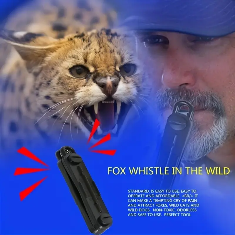 Fox Call Whistle Set, Animal Sound Mimic Whistles for Hunting and Outdoor Survival Skills, Outdoor Survival Tools, 1 Piece or 3 Pieces Pack