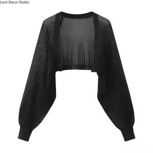 Women Ice Silk Knitted Sun Protection 5 Piece Cardigan Set Casual Long Sleeve Summer Jacket Vest Suspender Skirt Shawl Top Daily Wear Lightweight Breathable Outfit