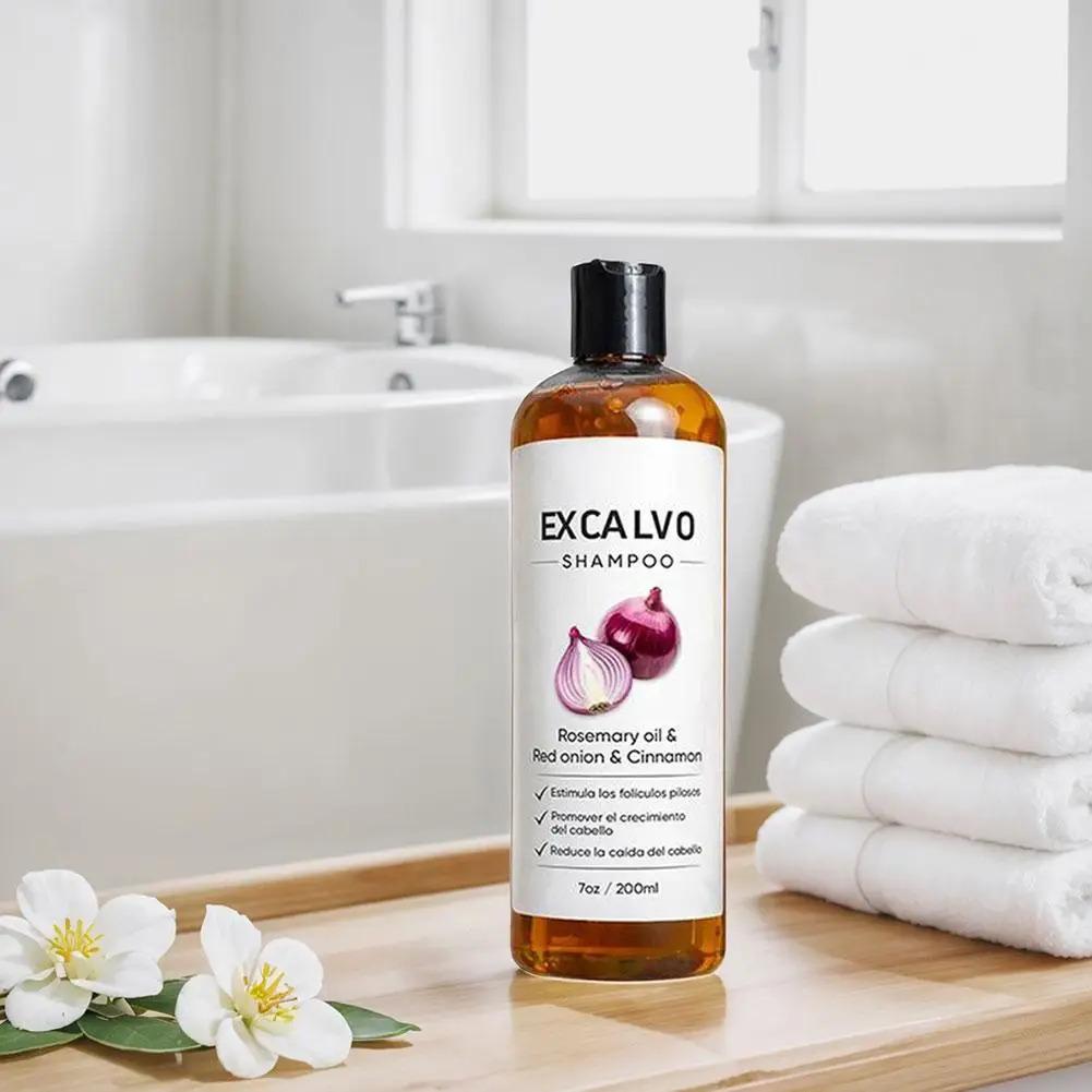 Rosemary Hair Shampoo Red Onion Extract Anti Hair Loss Nourish Follicle Oil Control Clean Scalp Soft Smooth Hair