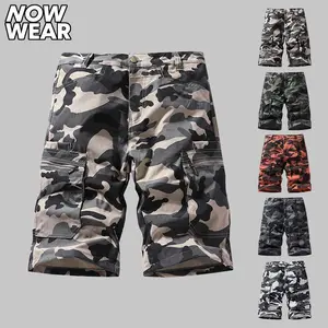 3 Pack Men's Camo Cargo Shorts Multi-Pocket Quick Dry Lightweight Camouflage Tactical Shorts with Zippered Side Pockets for Hiking Camping Work Casual Outdoor Wear