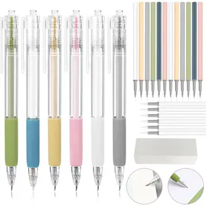 25 Pcs Knife Pen with Mini Sharpener Tungsten Steel and Ceramic Cutter Head Refills Retractable Utility Precision Paper Cutting Carving for Scrapbook Drawing DIY Craft