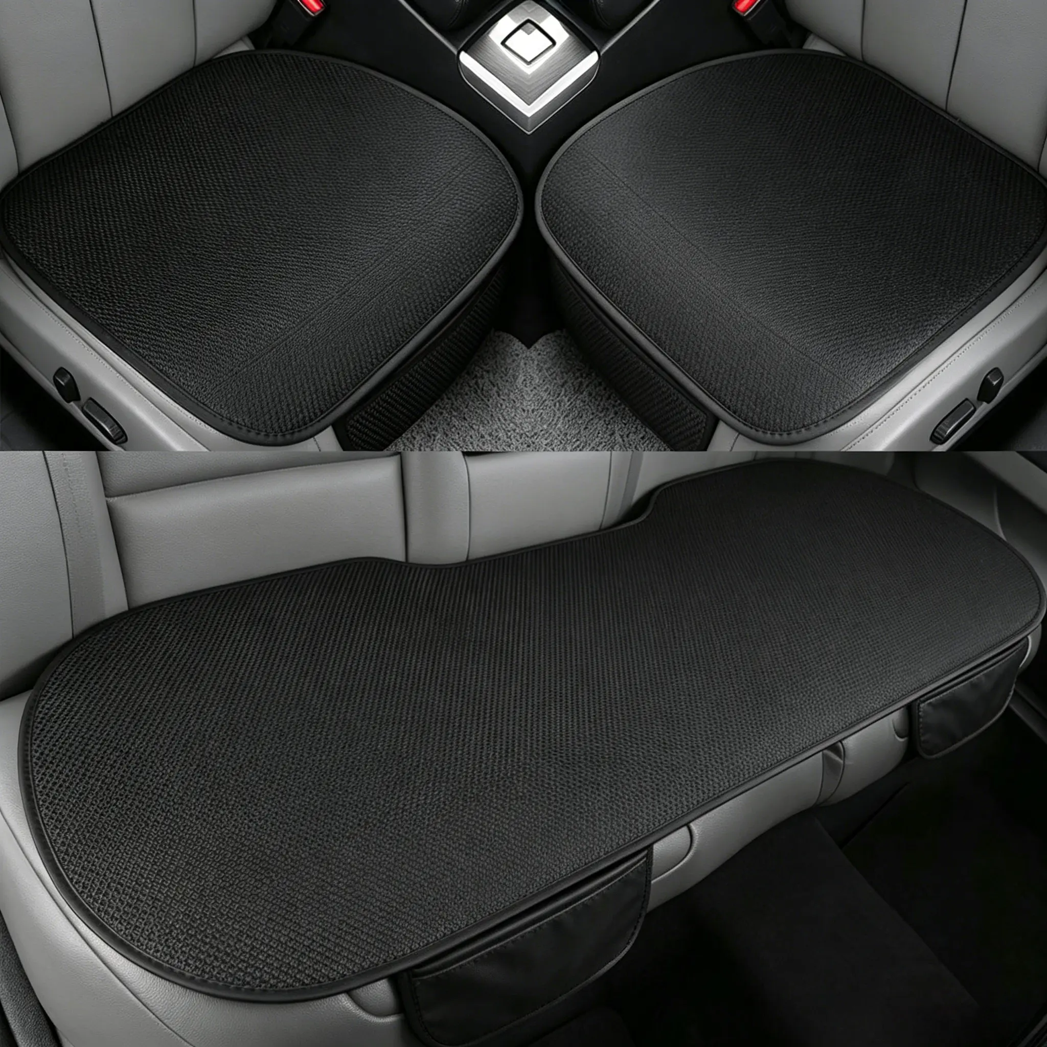 3Pcs Universal Ice Silk Cooling Car Seat Cushions, Breathable Non-Slip Summer Seat Pads for 5-Seat Sedans SUVs & Trucks | Perfect Father's Day Gift