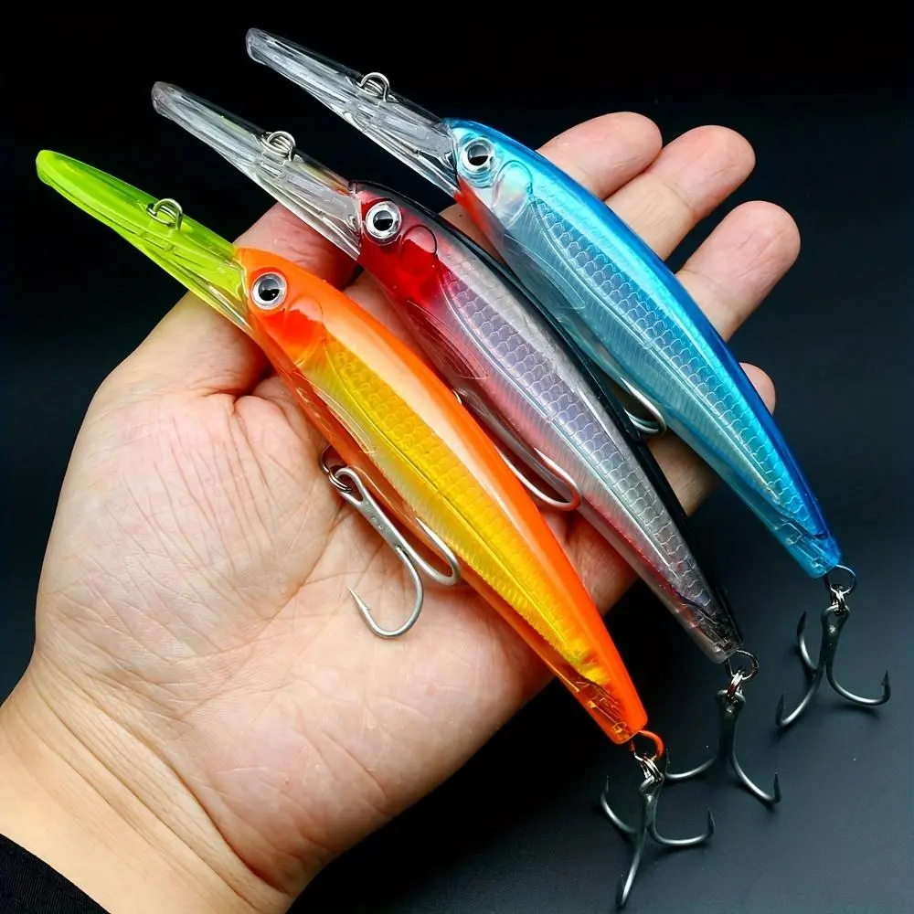 1pc Deep Diving Minnow Fishing Lure - 17Mm, 31G, Hard Bait, Long Casting And Trolling Wobbler for Saltwater, Quality Hooks Fishing Tackle