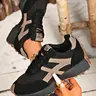 Women's Sporty Arisan Shoes Spring & Fall Elegant Fashion Casual Round Toe Low Top Lace-Up Thick Sole Breathable Lowtop Casual Sneakers