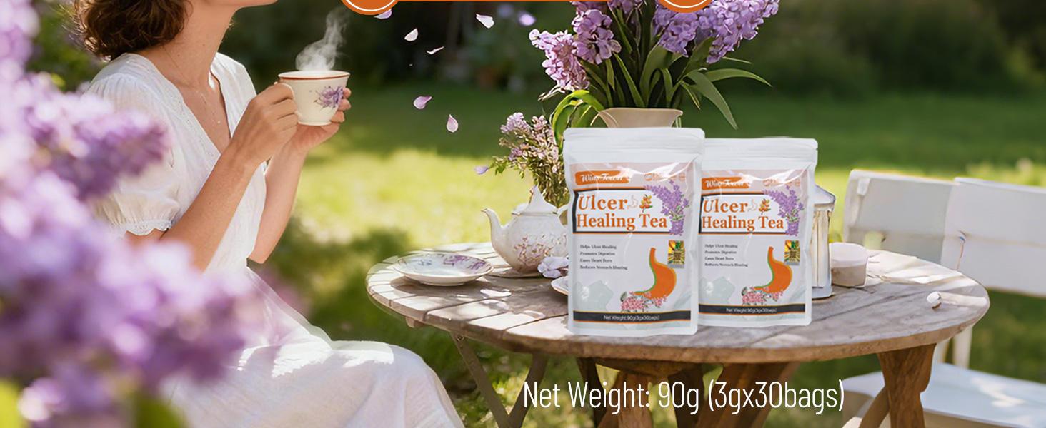Wins Town Ulcer Healing Tea, Relief Gastritis and Stomachache, Support Daily Stomach Nourishing, 30 Tea Bags