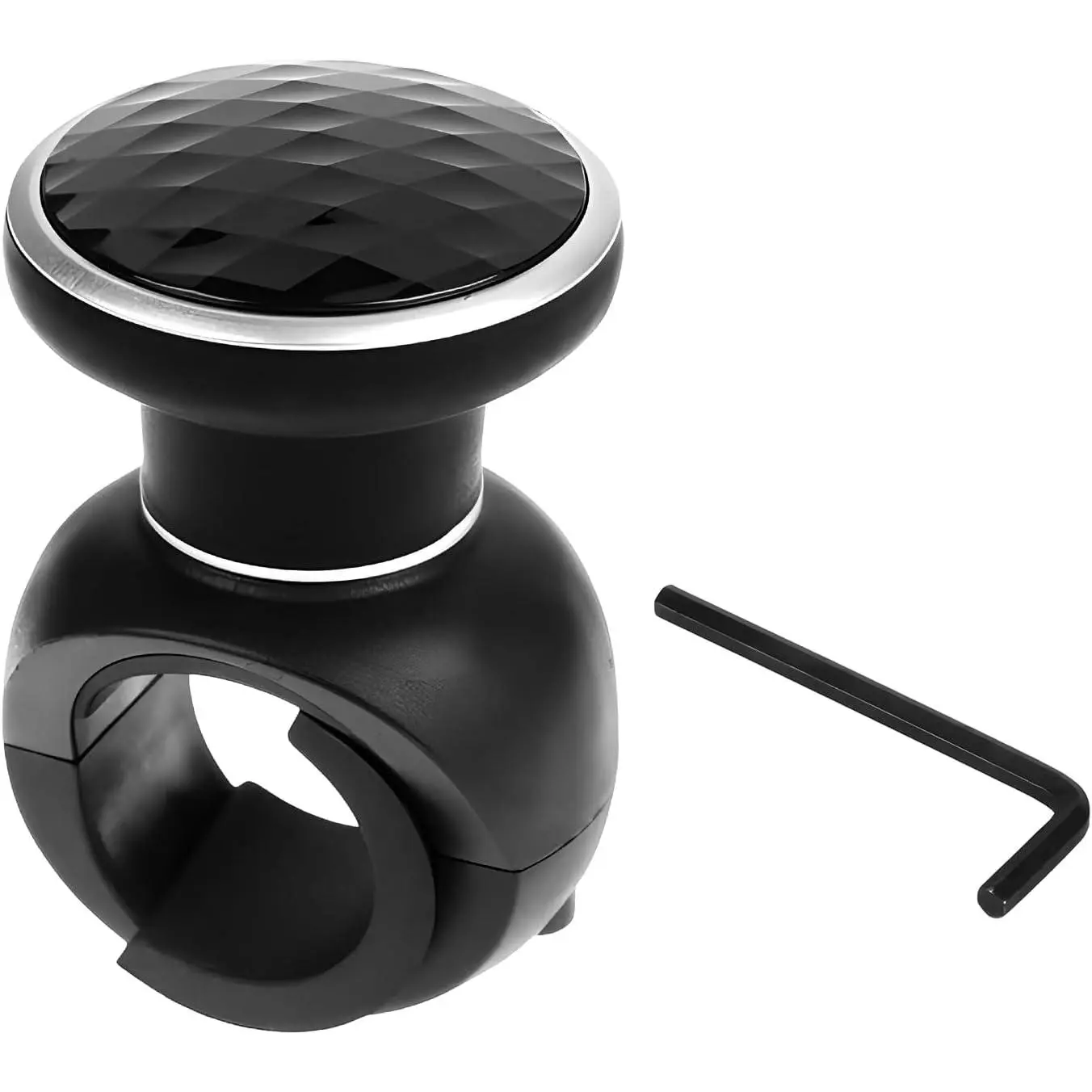 Steering Wheel Knob Spinner, Driving Turning Assist Steering Wheel Knob with Metal Bearing, 360  Rotation Steering Wheel Power Handle for   Boat,  Accessories