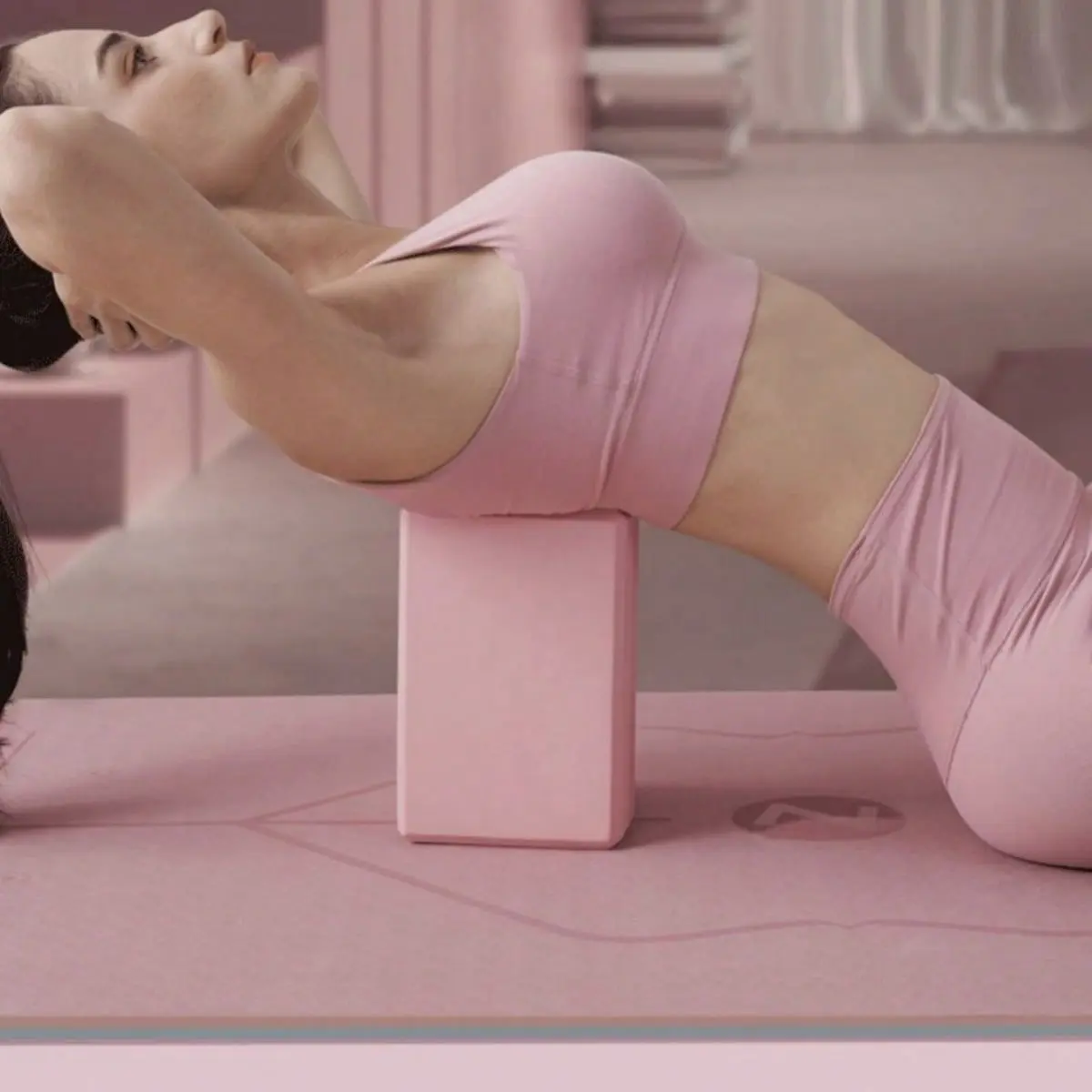 1pc Yoga Brick Dance Practice Aid, Foam Block for Dancing, High Density Leg Stretching Brick, Specialized Dance Training Tool, Yoga Equipment