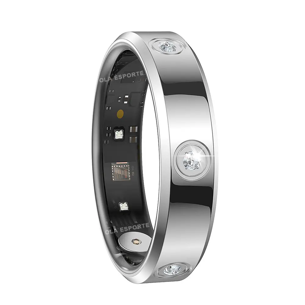 Fashion Smart Ring Men Women, Heart Rate Blood Oxygen, Sleep Monitor, 5ATM Waterproof,Multi-sport Mode Smartring For Android iOS