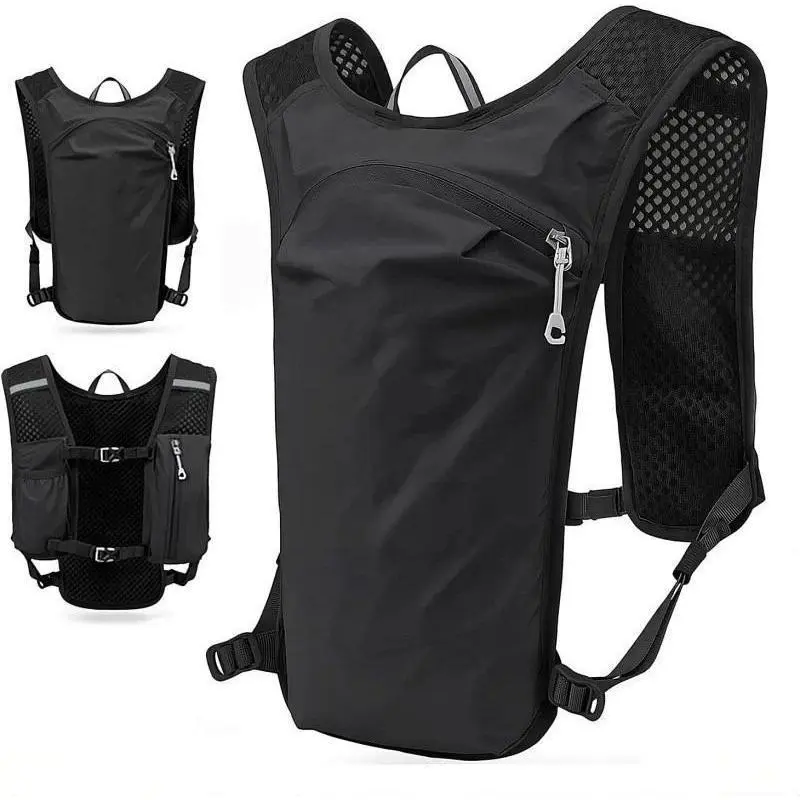 Ultra Lightweight Backpack with Water Bottle Bag, Marathon Vest Backpack, Outdoor Sports Cycling Backpack, Running Bags