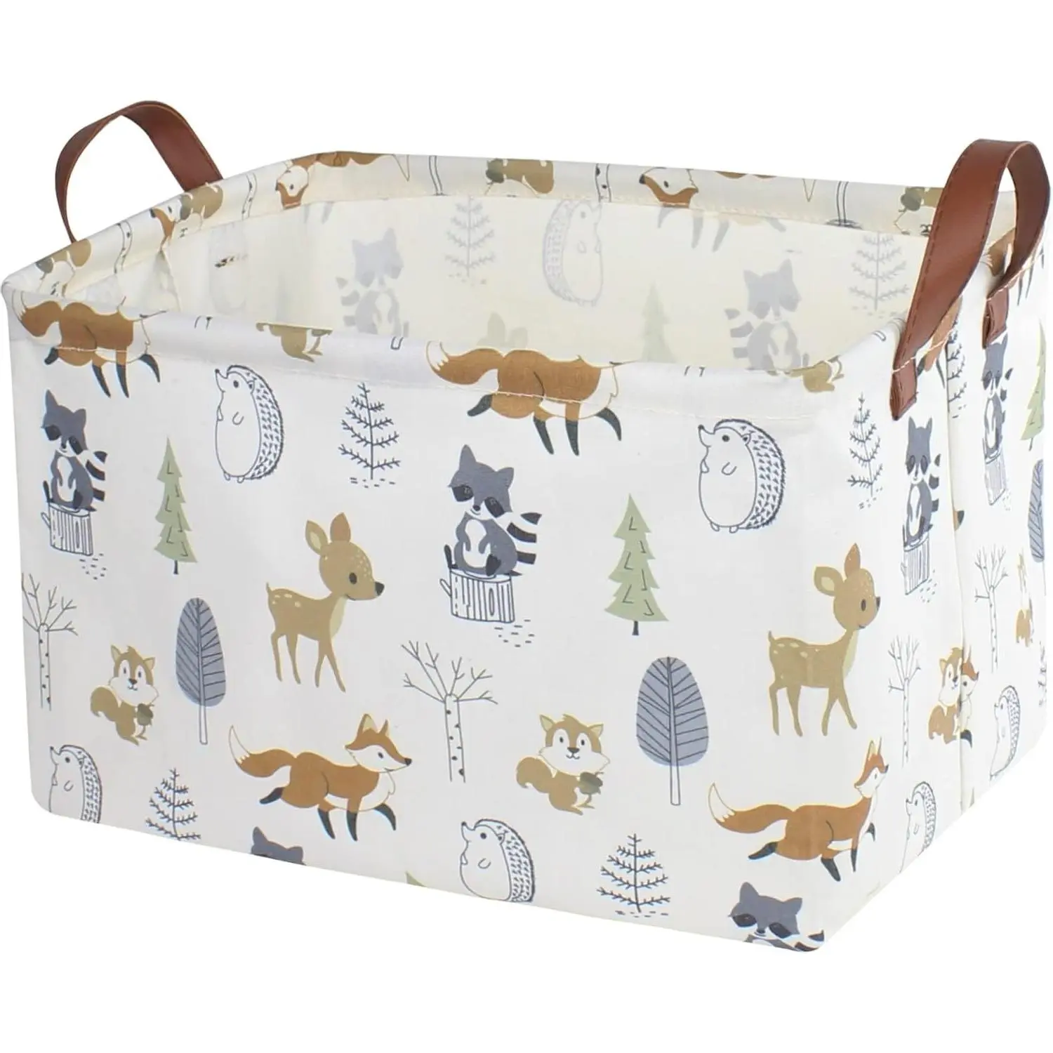 Rectangular Storage Basket, Books Box, Gift Basket, Animal Room DecorGift