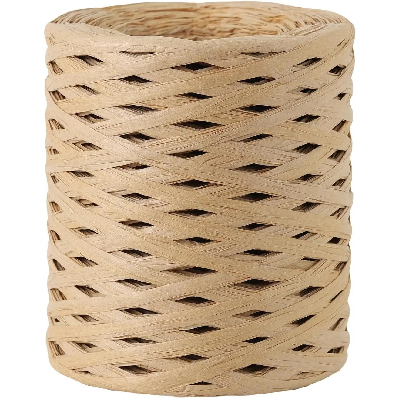 656 Ft Raffia Paper Ribbon -  Twisted Paper Ribbon for  Wrapping, Crafts & Weaving - 1/4 Inch Width ()