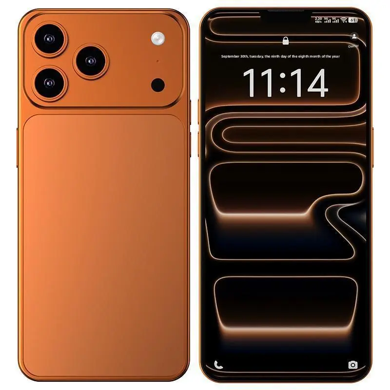 17promax Andirond phonesI17PM A17 PRO MAX Android Smartphone, 7.3 Inch Dual 108MP+78MP Cameras, Long-Lasting 8000mAh Battery, Fast Charging, OTG Function, Facial Recognition Unlocking,  12GB RAM +512GB ROM, 5G Netwo smart phone