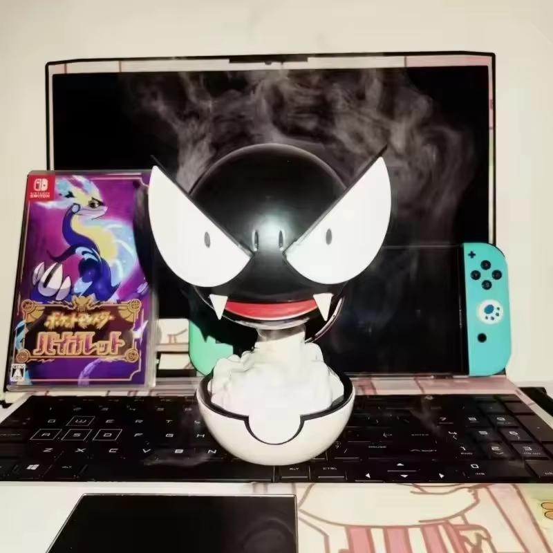 Gastly Figure Humidifying Water Replenishing USB Charging Spray Equipment Animation Humidifier Bedroom Decoration Toy Gift