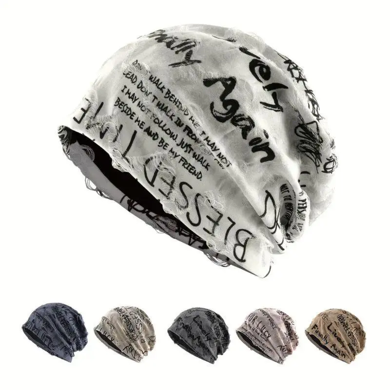 Unisex Knit Slouchy Beanie - Loose Relaxed Cut, Lightweight Casual Style Hat, 1 Size Grey & Multiple Colors for Spring, Autumn Outdoor Use, One Size