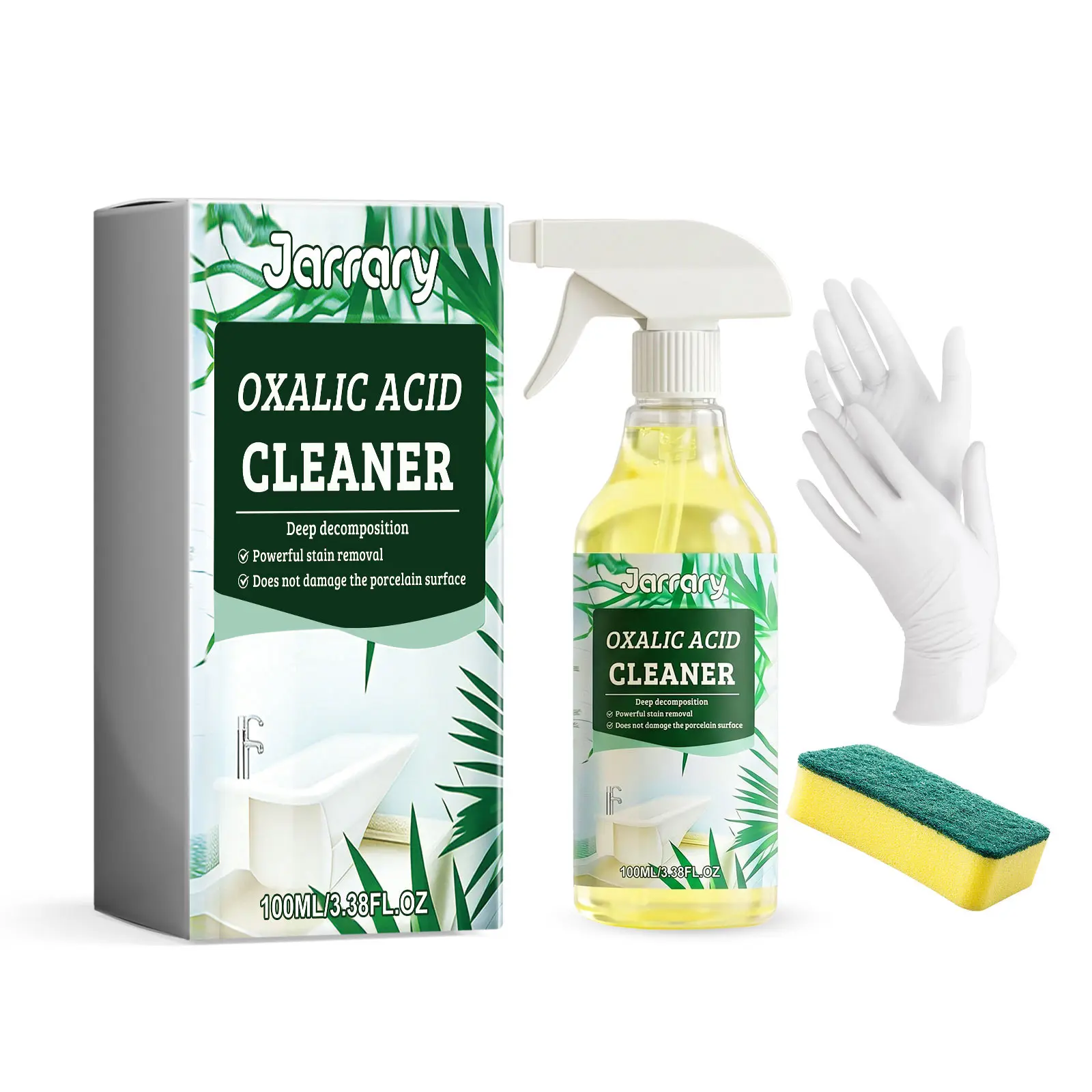Jarrary Phosphoric Acid Cleaner - Convenient For Daily Cleaning Of Kitchen And Bathroom Dirt. Suitable For Various Hard Surfaces.