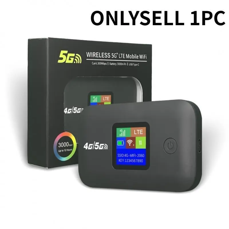 4G LTE WF Router 150Mbps Portable Wireletss Mifi Modem 3000Ma Mini Outdoor WF Hotspot with Sim Card Slot Mobile Pocket Router New 2026 High for Reliable Electronic Component