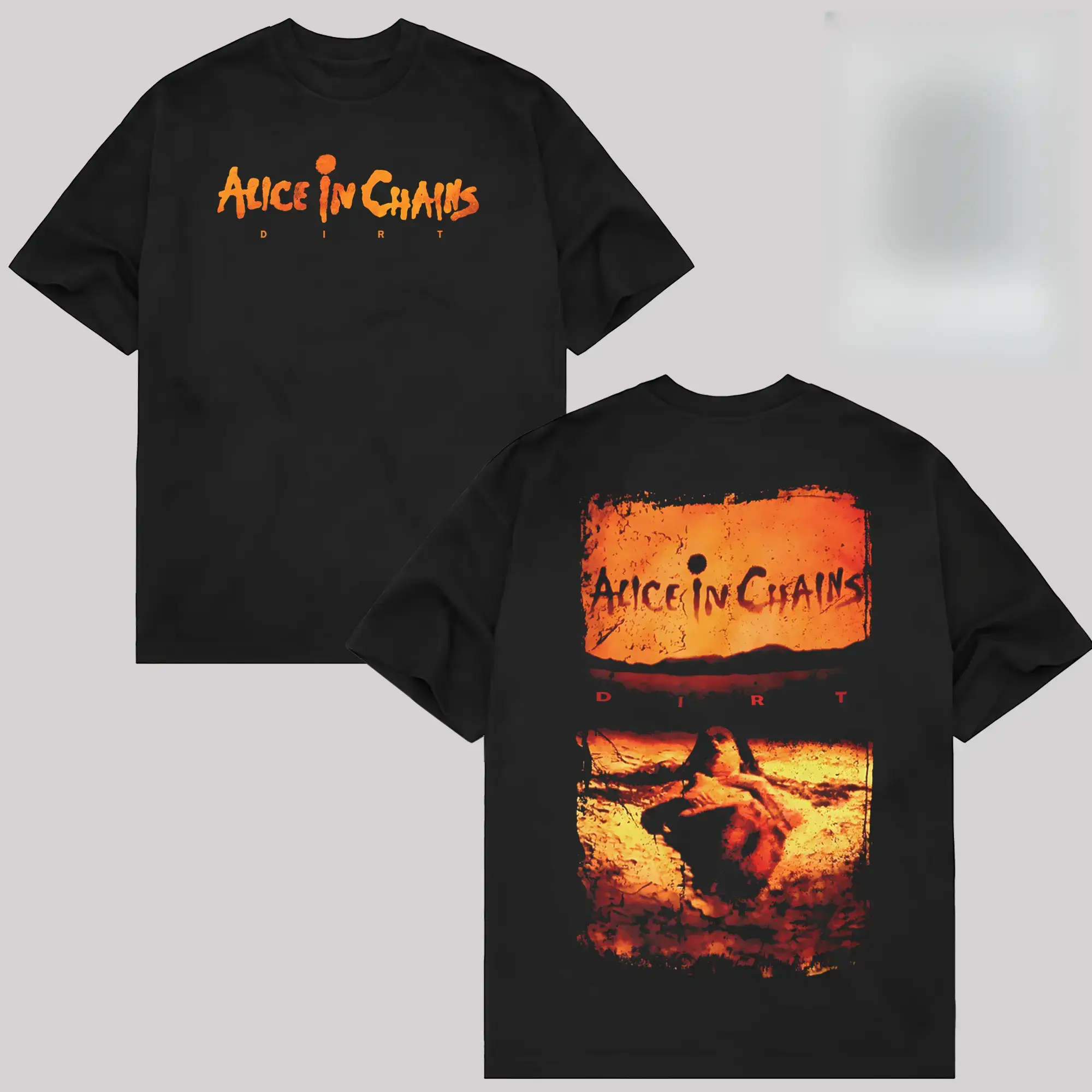 🖤 🤘 Retro Vintage Alice In Chains T Shirt Dirt Album , Alice In Chains T-shirt , Rock Band Shirt, Retro Music Tee, Rock Music Lover Shirt, Vintage Band Shirts Casual Fabric Fit Top , Top Men's and Women's Clothing