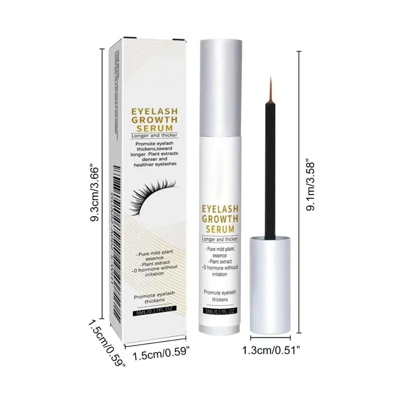 Gentle Hydrating Eyelash Mascara With Refreshing Light Texture, Natural Volumizing Lengthening Effect, Delivers Gloss Jet-Black Curly Lashes, Non Irritating All Day Eye Makeup For Women,luxury,cosmetic,refill container,handheld,mirror,,creat,duofa,cleaner