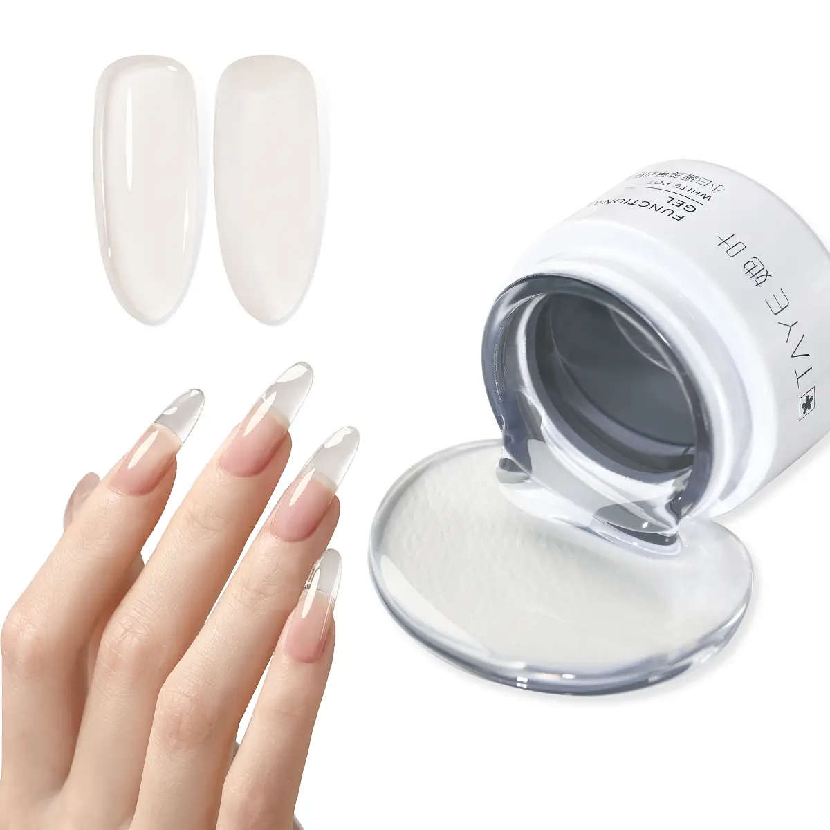 TAYE HEMA-Free Colored Builder Gel , Self-Leveling UV/LED Gel for Nail Extensions, Strengthening & Repair