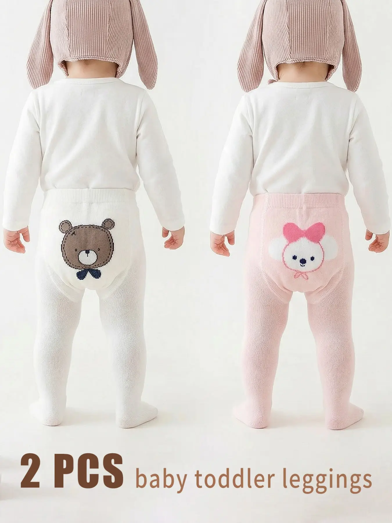 2 PC Baby tights, girls' leggings, cute cartoon patterns, medium thickness, baby clothing