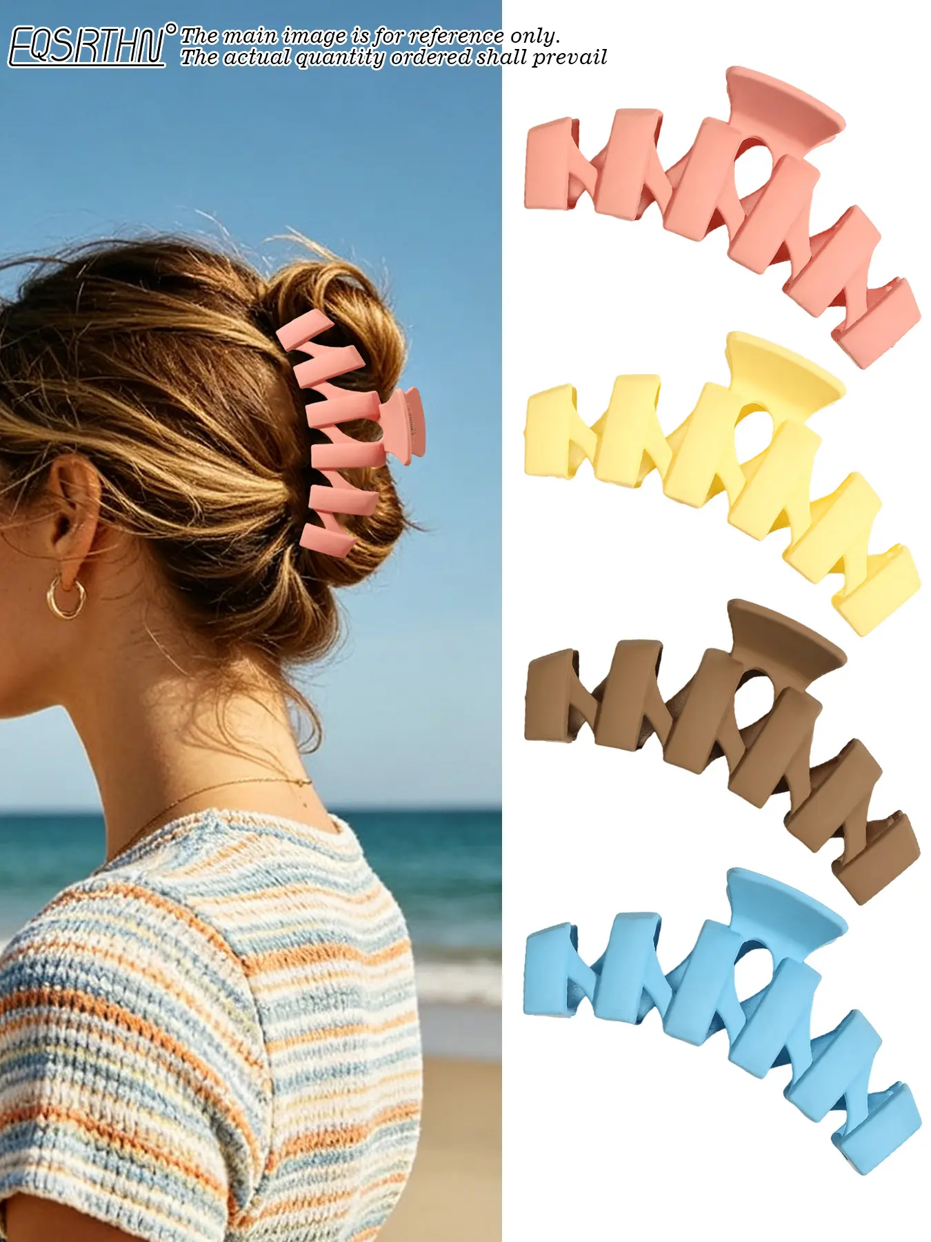 4pcs Matte Texture Hair Clips Large Claw Clips Minimalist Claw Clips Versatile Styling Hair Grabs Minimalist Non-Slip Claw Clips Daily Decoration Hair Accessories