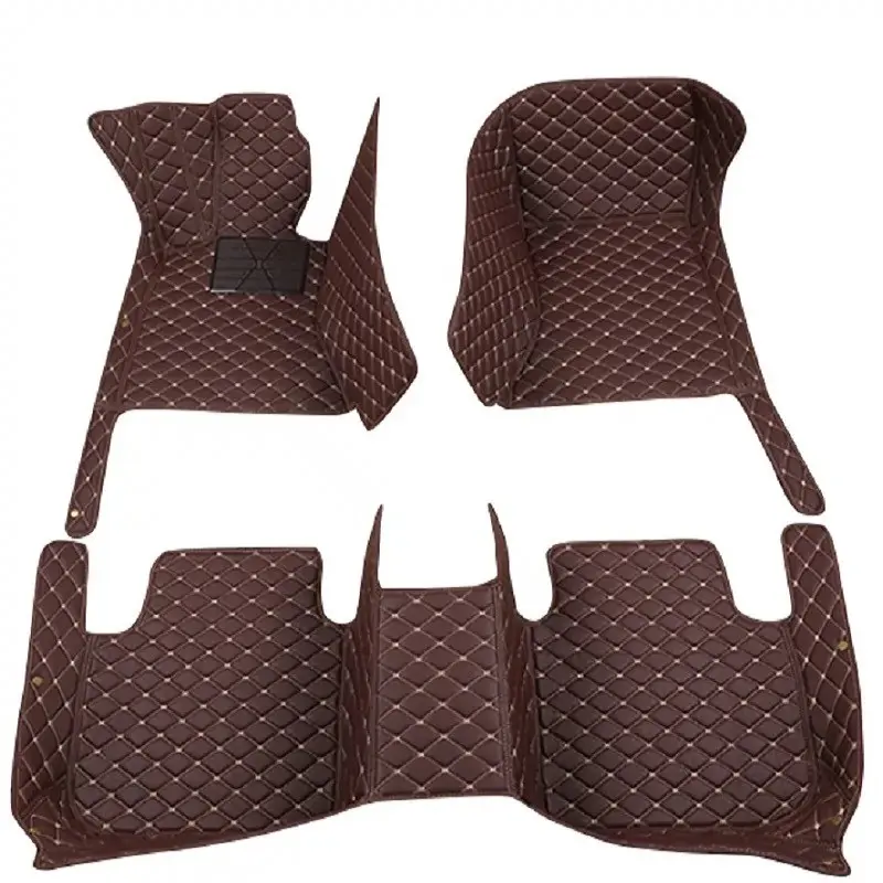 1:1 Custom Car Floor Mat For Toyota Rav4 2020~2023 Nissan Qashqai 2008~2015 Nissan Tiida 2019~2023 Left/right driving Auto Interior Accessories Leather Carpet Waterproof Diamond Design Full Coverage Car Mats Set, Car Accessory