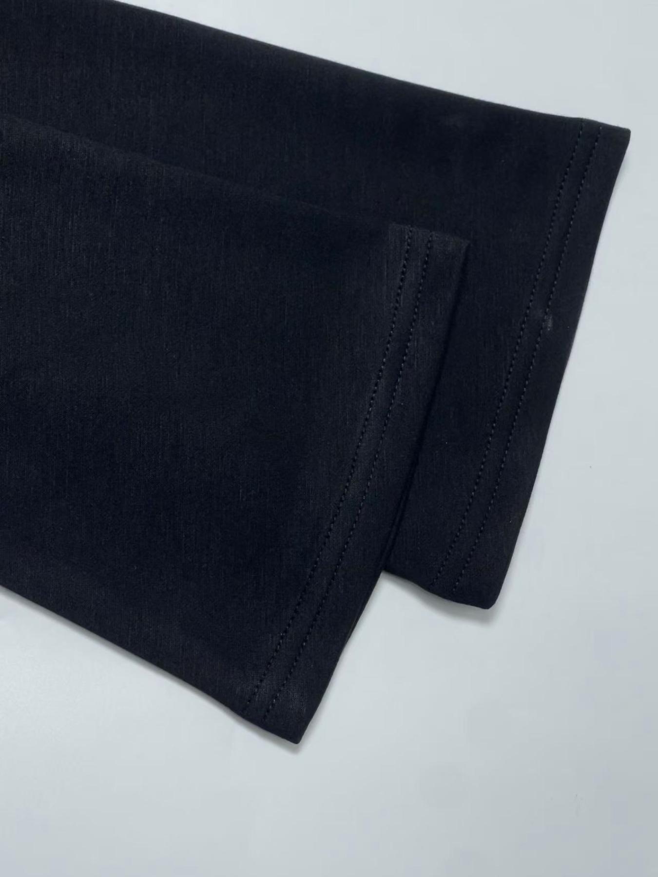 Women's Plain Long Sleeve Dress, Elegant Fashion Casual Mock-Neck Split Short Dress for Daily Outdoor Wear, Women's Dress for Spring & Fall