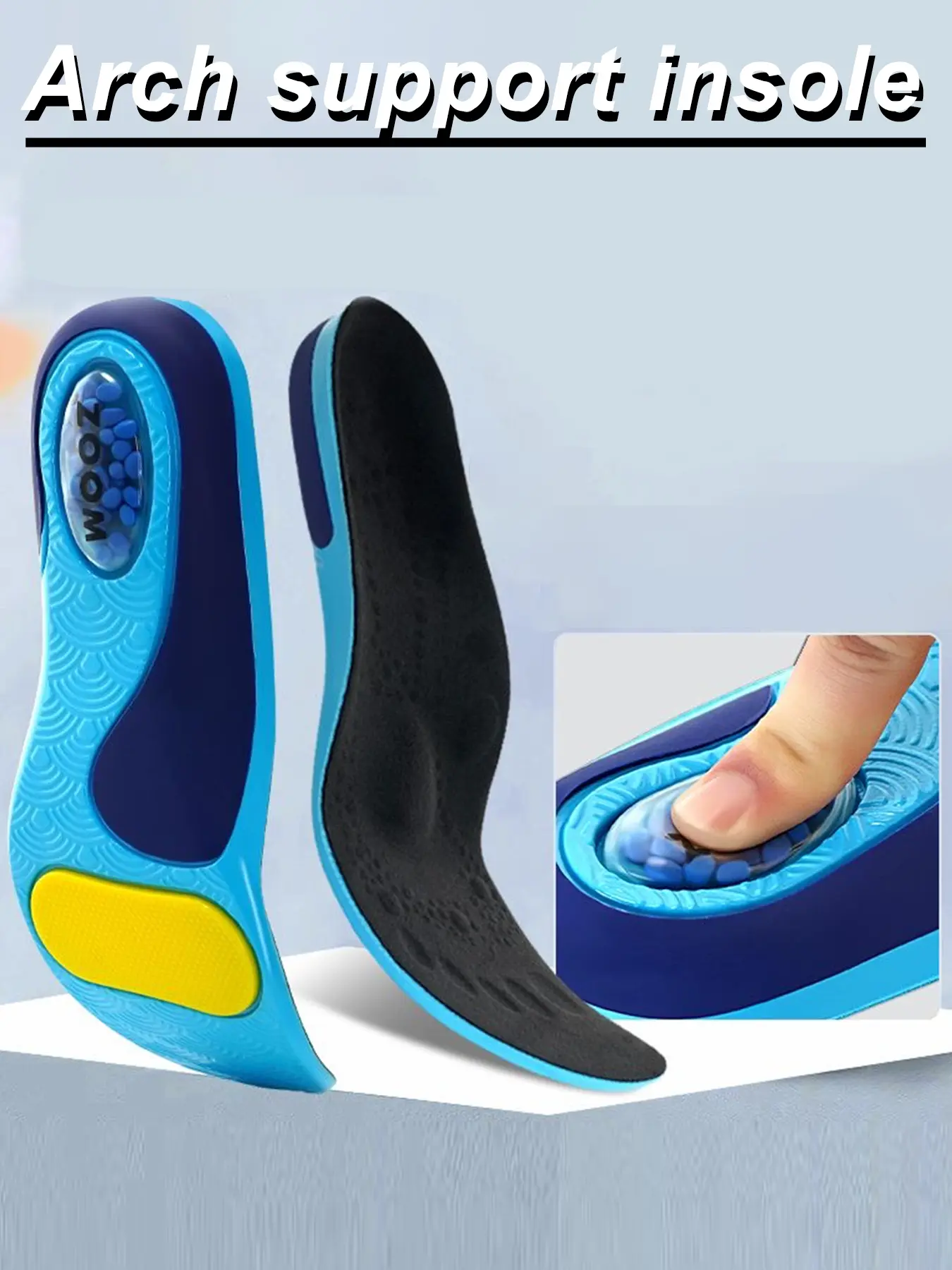 Arch Support Insoles, Breathable Comfortable Shoes Insoles, Shock-absorbing Insoles for Men & Women, Shoes Accessories