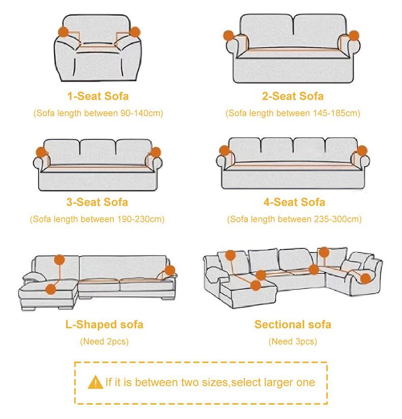 NILUOH 2026 New Style Simple Jacquard Flannel Sofa Cover, All-Season Universal Full-Cover Slipcover with Anti-Slip Function