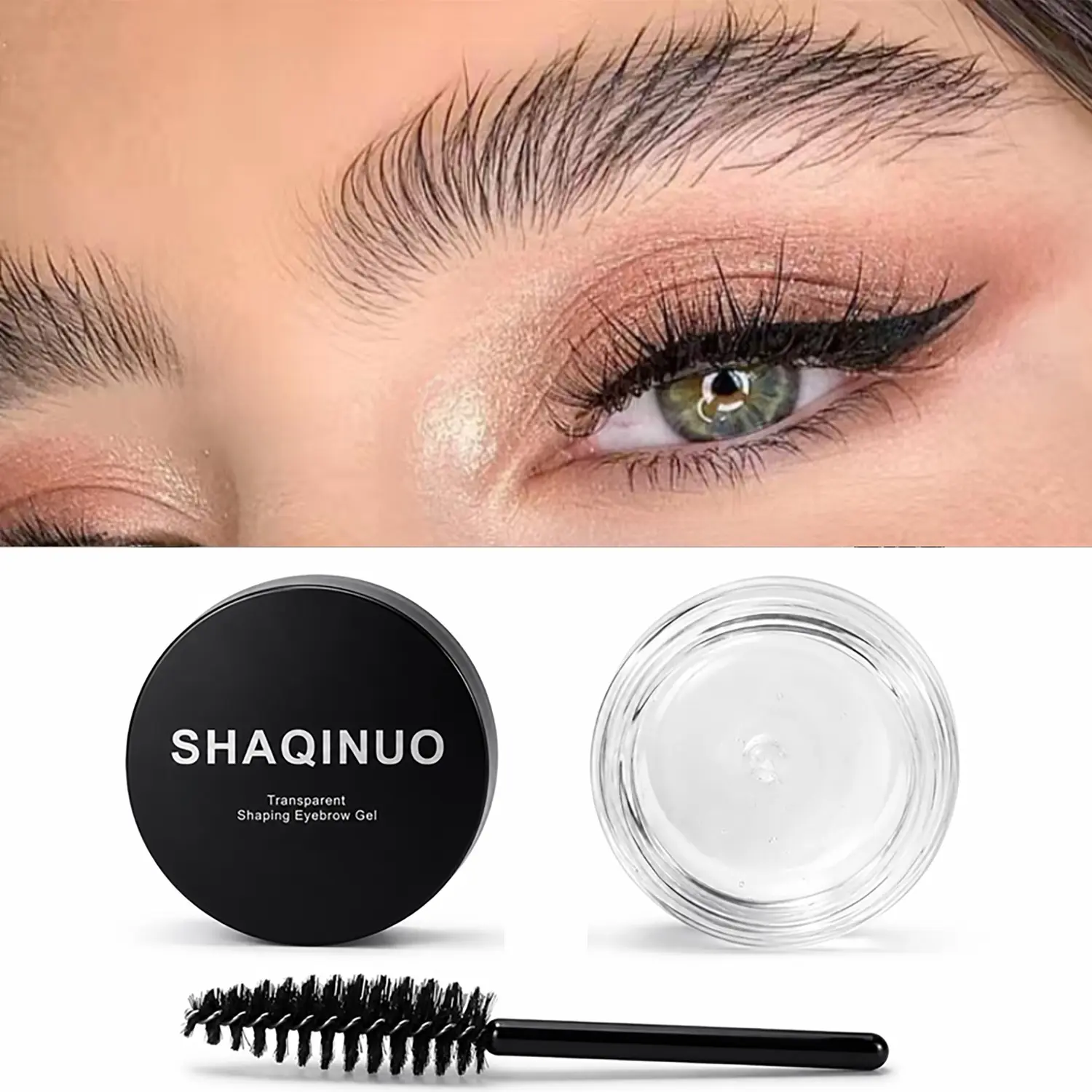 Transparent Brow Gel, Quick-Drying Gel Texture, Long-Lasting Natural Look, Multi-Use for Hair and Lashes, 1pcs, Eyebrow Gel, Brow Gel Clear