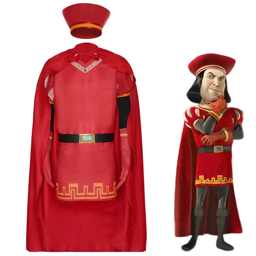 Lord Farquaad Cosplay Costume Carnival Uniform Adult King Hat Outfits Halloween Role Playing Holiday Party Costumes Adults
