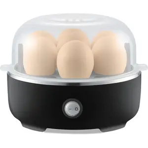 EGC115B Easy Egg Cooker Electric 7-Egg Capacity, Soft, Medium, Hard-Boiled Egg Cooker with Auto Shut-Off, Measuring Cup Included, BPA Free, Classic Black