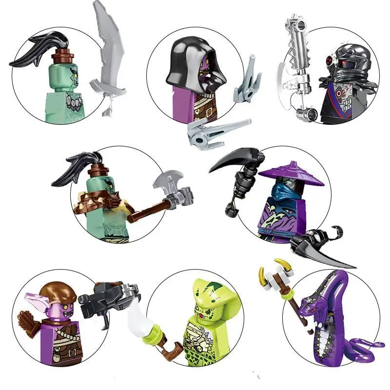 2026 Popular Anime Cartoon Model Building Blocks, h0001-0008 h0025-0032 h0117-122 Lloyd Kai Jay Zane Cole Nya Mini Compatible Assemble Movable Action Figures Toys