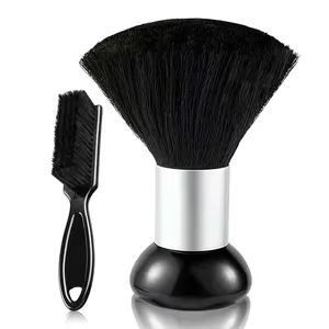 2 PCS Barber Neck Duster Brush Set, Professional Barber Accessories Cleaning Supplies, Hair Blade Clipper Cutting Cleaning Styling Tool