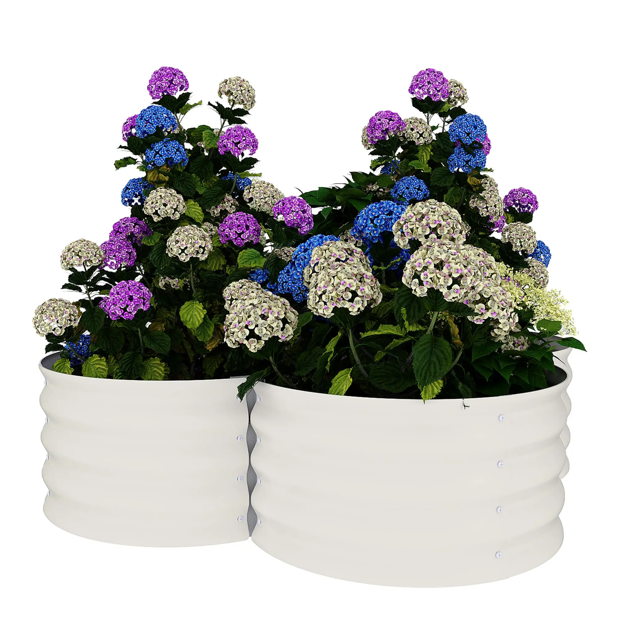 [Huge Clearance! Low Cost for Next‑Year Gains]2-Pack 0.6mm Galvanized Steel Raised Garden Bed Corner Brackets Color-Coated Butterfly Nuts Rust-Resistant Planting Box Hardware Fasteners