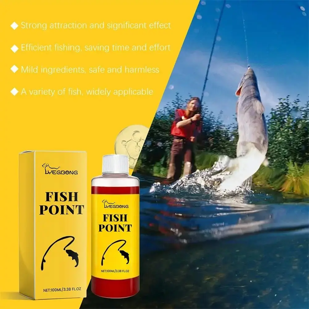 Concentrated Fish Attractant Liquid, Amino Acid Scent for Trout Panfish Carp Bass, Freshwater Feeding Stimulant Baits, Angler Essential