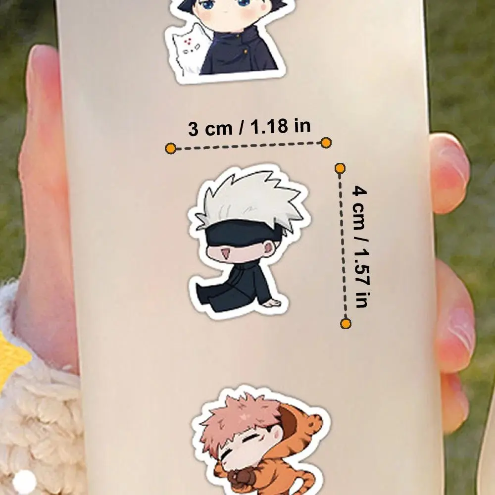 30/60/180pcs Cartoon Jujutsu Kaisen Stickers DIY Laptop Stationery Skateboard Kids Cool Sticker Itadori Yuji Satoru Gojo Anime