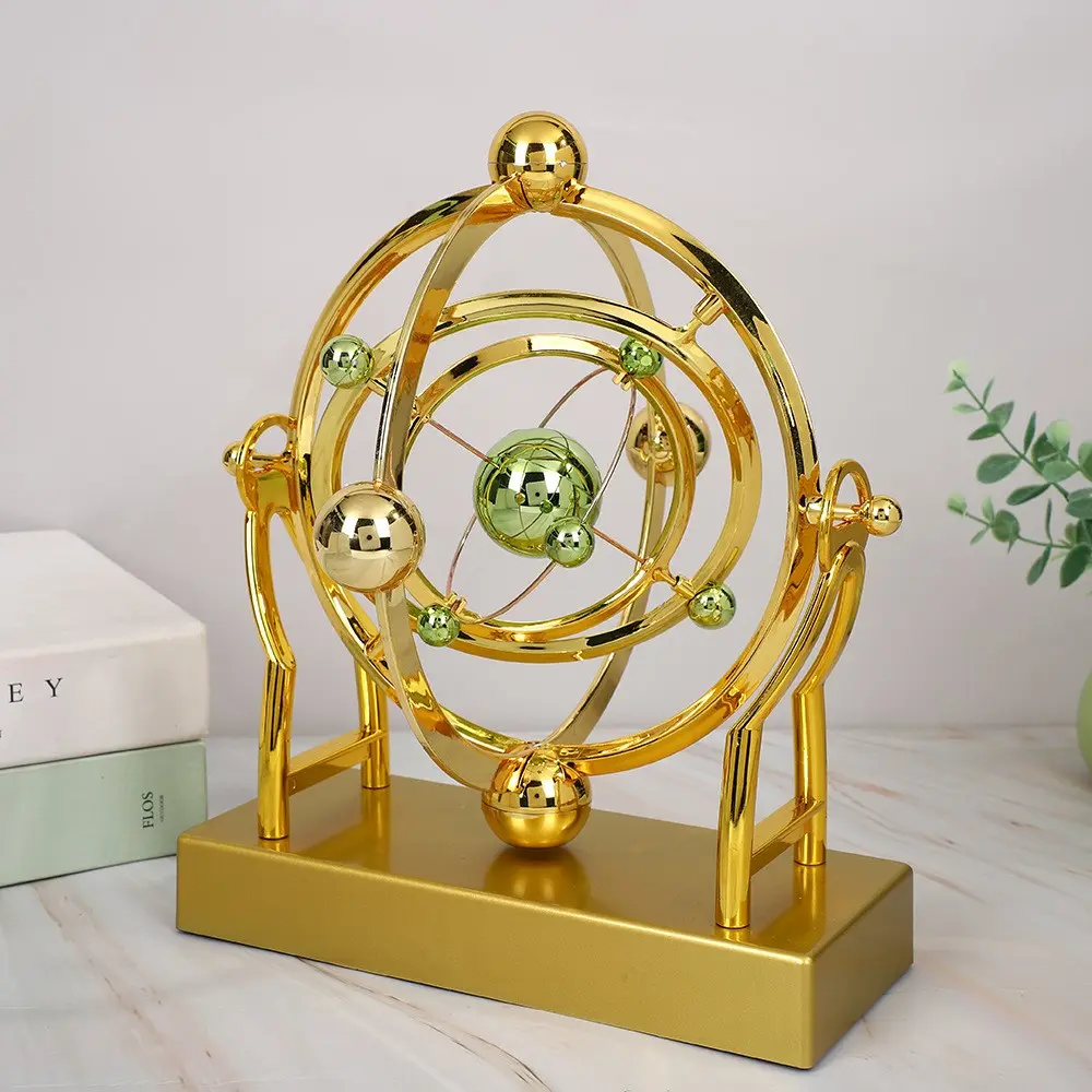 Perpetual Motion Cradle Pendulum, Cosmic Style Tabletop Decor, Novelty Collectible Statue Decorative Ornaments, Decoration Figure for Home & Office