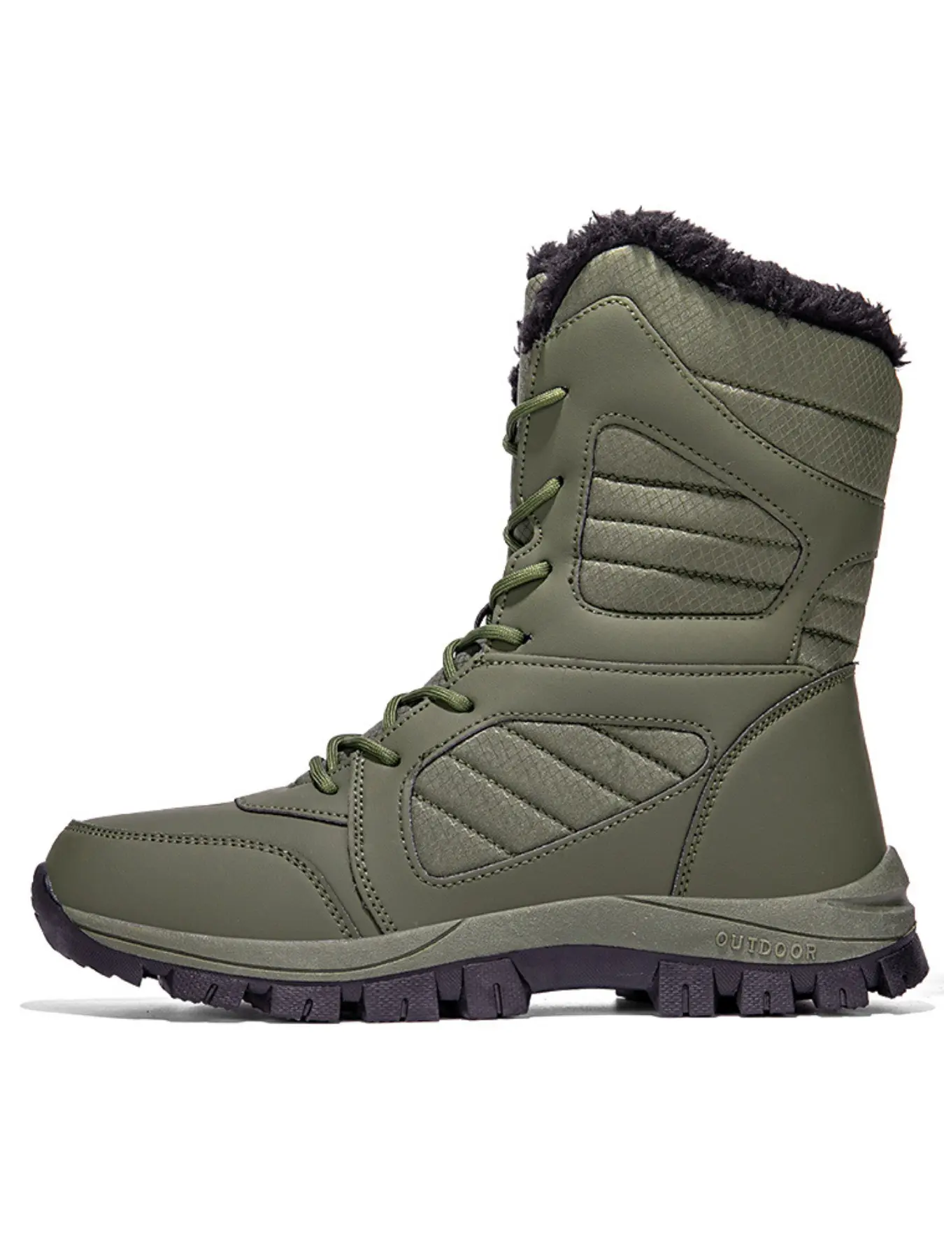 Warm Winter Snow Boots, Mid-Calf Outdoor Shoes, Waterproof & Windproof, Non-Slip Sole, Soft Lining, Ideal for Camping & Daily Use, Waterproof Outdoor Footwear