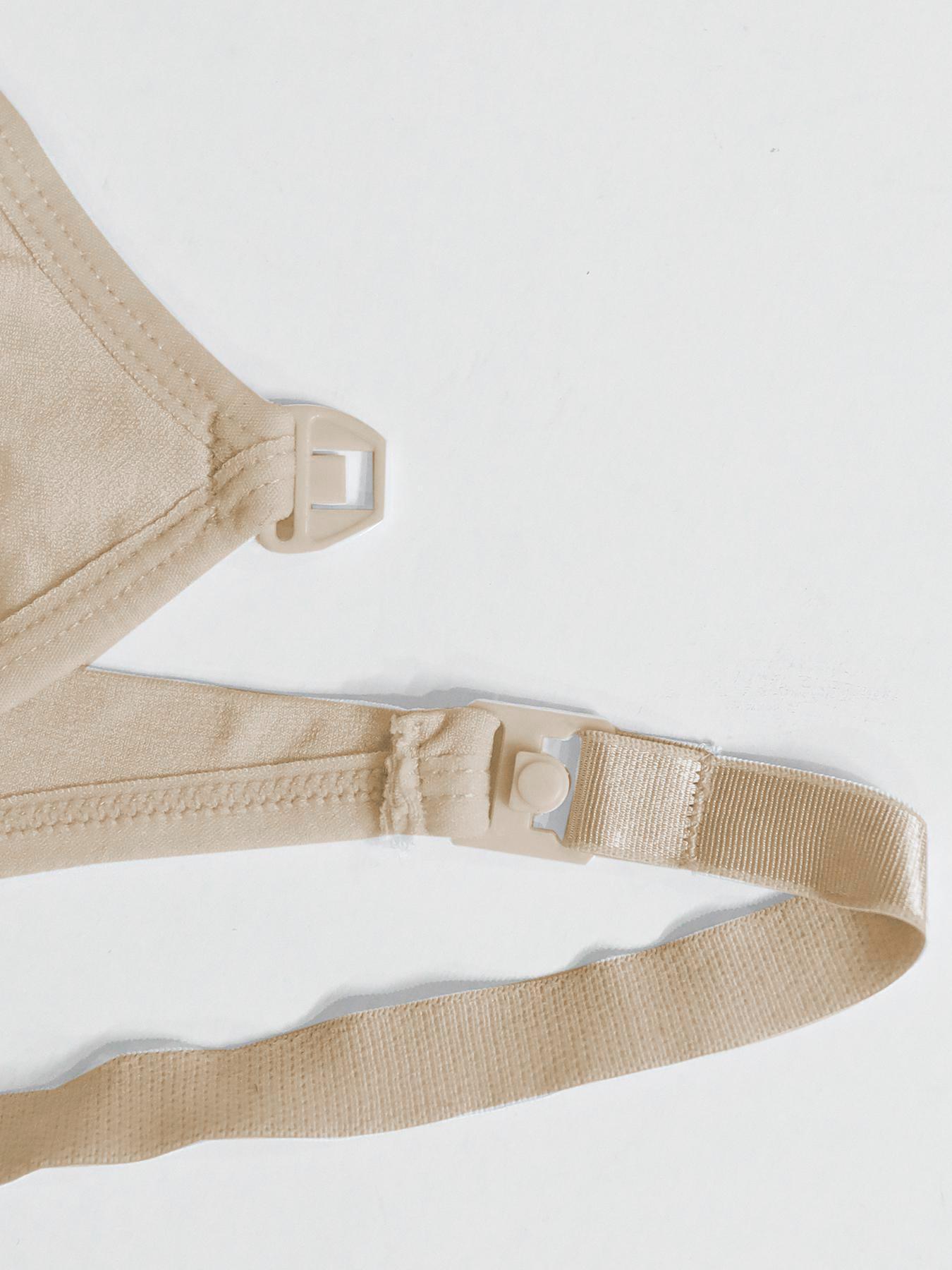 Maternity Solid Color Nursing Bra, 8 Counts/set Removable Pads Maternity Bra, Maternity Lingerie for All Seasons