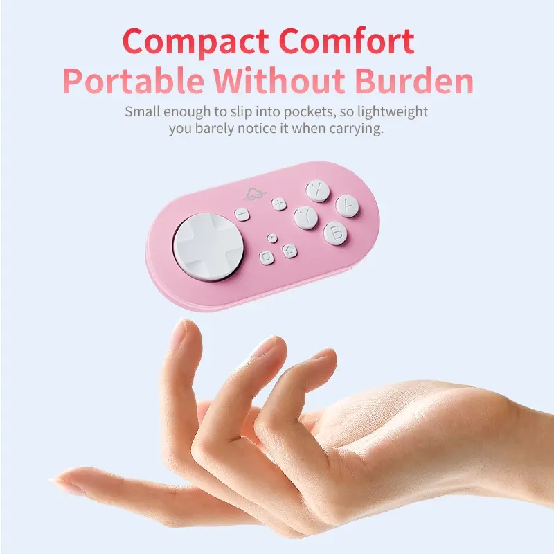 Wireless Mini Bluetooth Controller Gamepad, Pc Controllers For Gaming, For iPhone iPad Android Nintendo Switch Tablet PC Smart TV Box Cell Phone Laptop Joystick Trigger Gaming Accessories