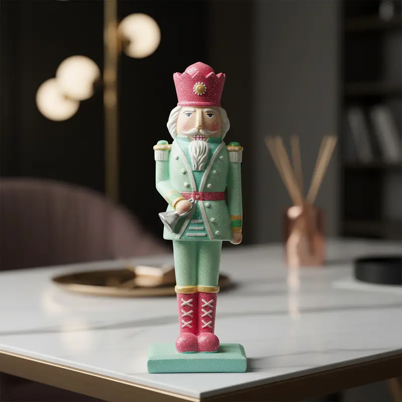 Glittery Nutcracker Figurine Brings Fairy Tale Charm to Your Christmas Home