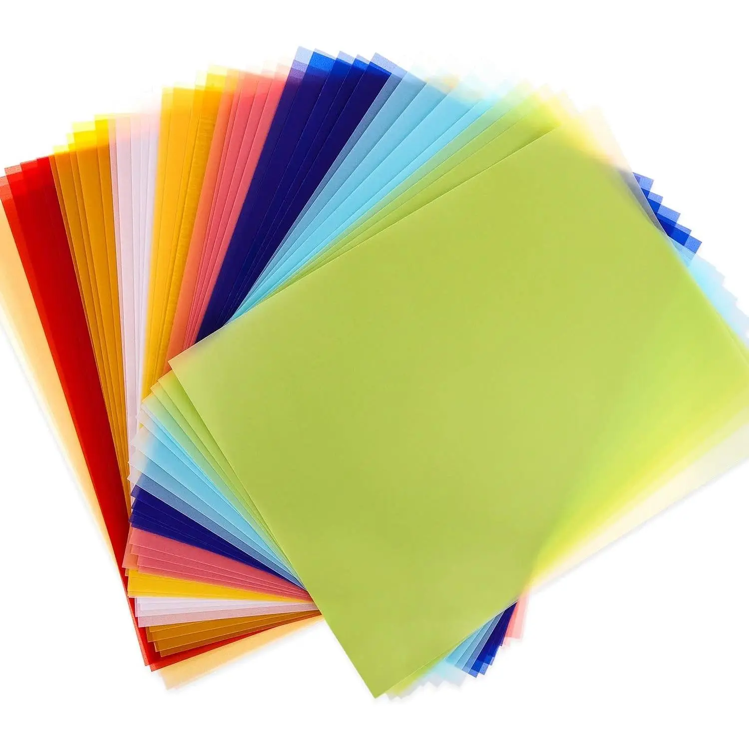 9-Color Transparent Vellum Paper - 8.5 x 11, Translucent Tracing Paper for Printing & Drawing