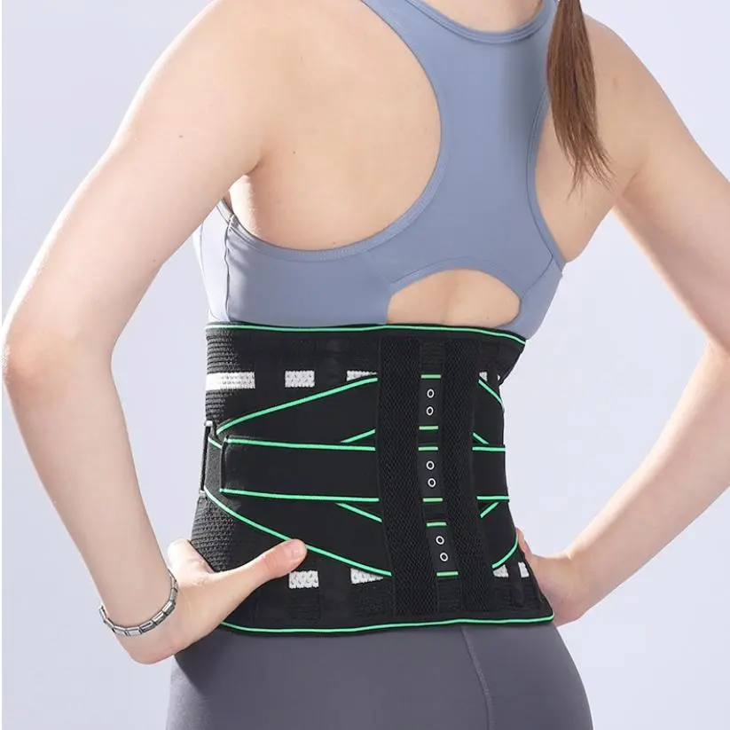 Polyester Lumbar Waist Support Brace, Adjustable Breathable Waist Trainer for Gym Weightlifting, Herniated Disc Relief & All-Season Comfort