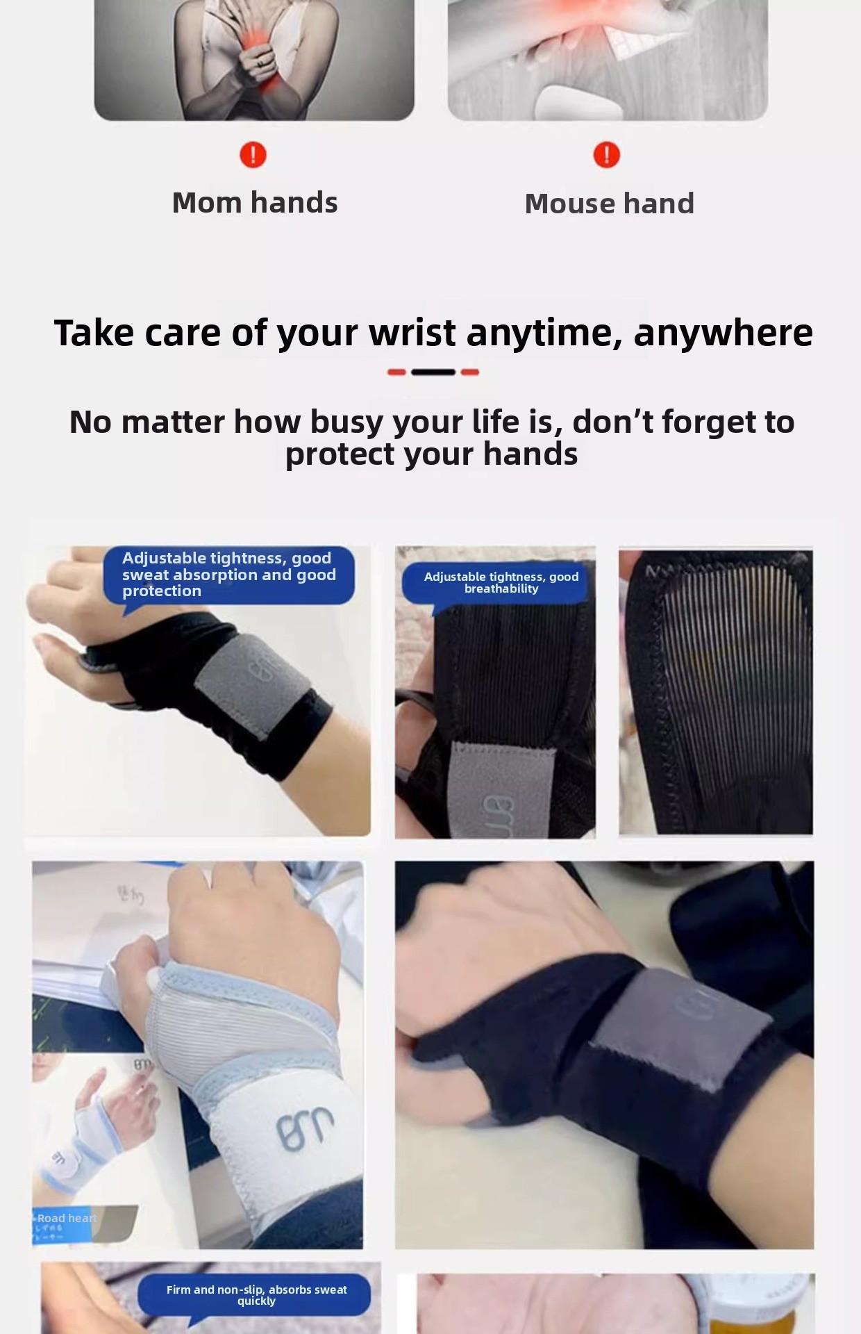 Sports Bracer Thin Strap Pressurized Stable Tendon Sheath Wrist Badminton Basketball Fitness Bracer