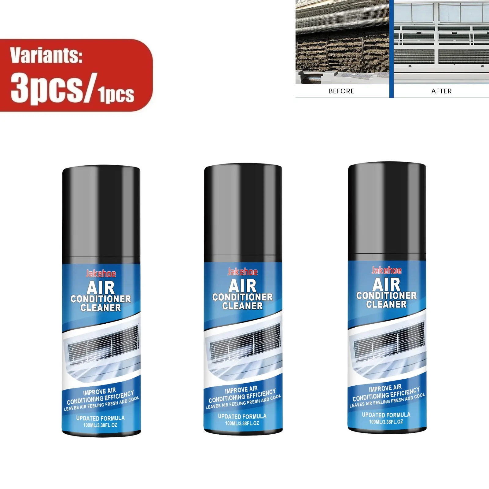 Gentle Air Conditioner Cleaner Spray, Effectively Clear Dust, Stains and Unpleasant Odors, Deep Clean Inner Filters, Universal Compatibility for Various Types of Air Conditioning Units, Easy Home Maintenance Cleaning Supplies